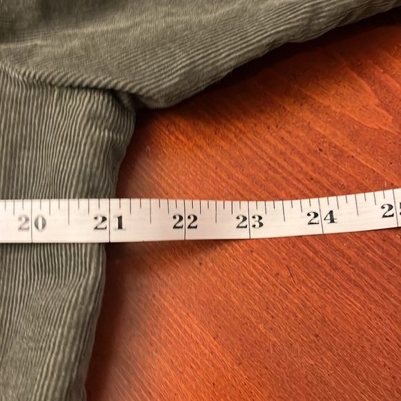 H&M Corduroy Shirt Green Small - Picture 4 of 6